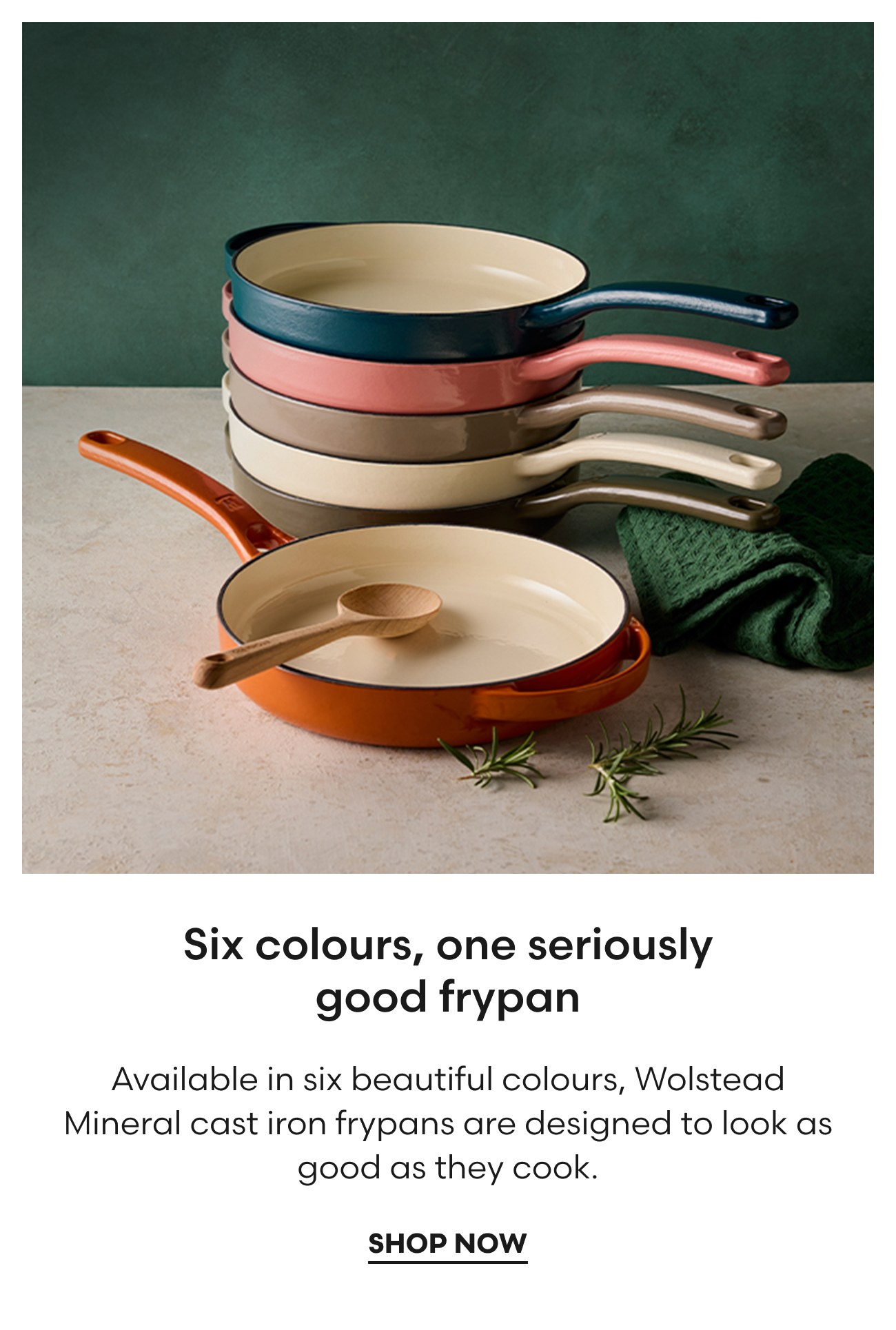 Wolstead Mineral Cast Iron frypans