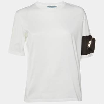 White Cotton Zip Pocket Sleeve