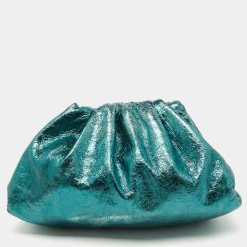 Metallic Green Leather Teen Po