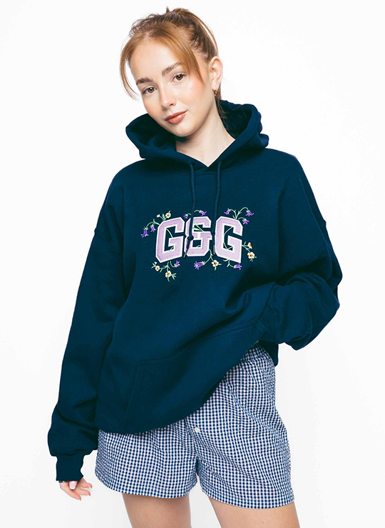 Bluebell Applique Hoodie