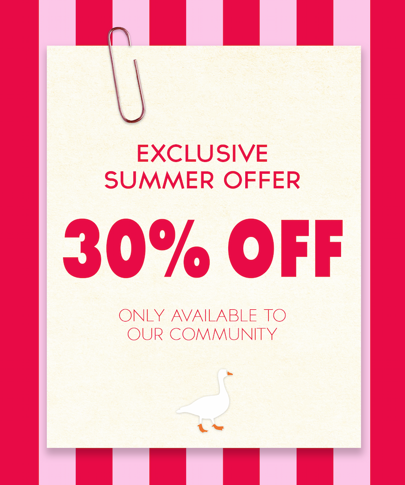 30% off selected products for community
