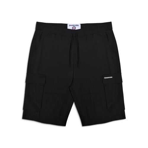 Image of Black Utility Cargo Short