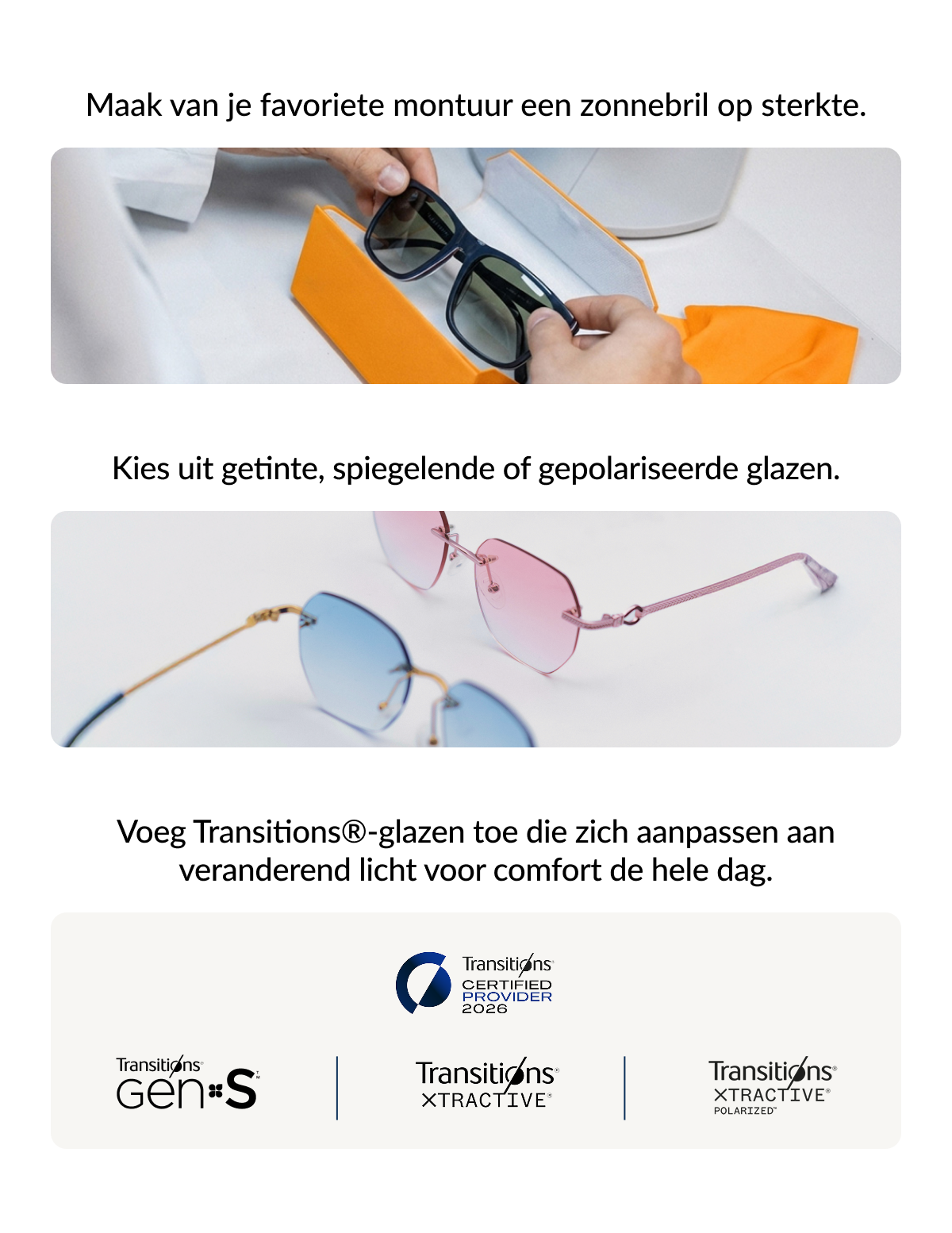 Maak van je montuur een zonnebril op sterkte