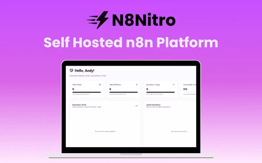 N8Nitro – Self Hosted n8n Platform | Lifetime Access