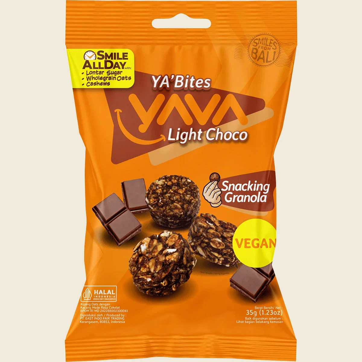 Image of Yava YA'Bites Granola Snack Light Choco 35g - BB 13/09/2026