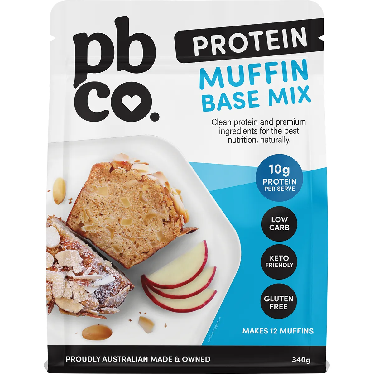 Image of CLEARANCE PBCo Protein Muffin Mix Plant Protein 340g - BB 07/08/26