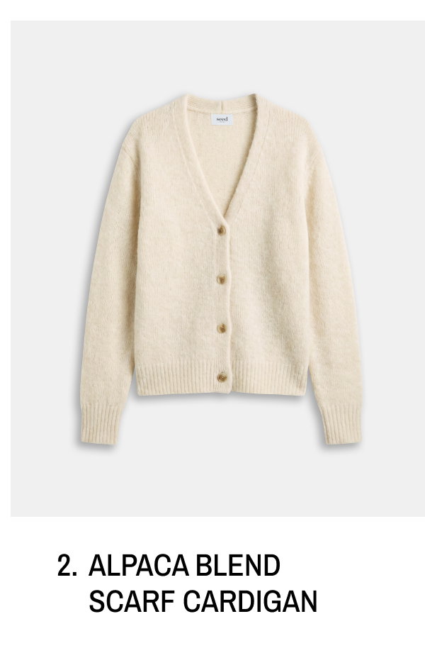 Alpaca Blend Scarf Cardigan