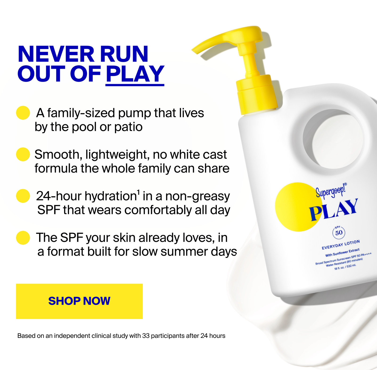 PLAY Everyday Lotion SPF 50 Pump