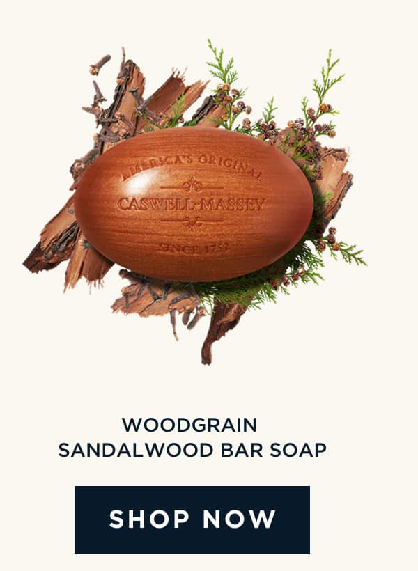 WOODGRAIN SANDALWOOD BAR SOAP  [ SHOP NOW ]