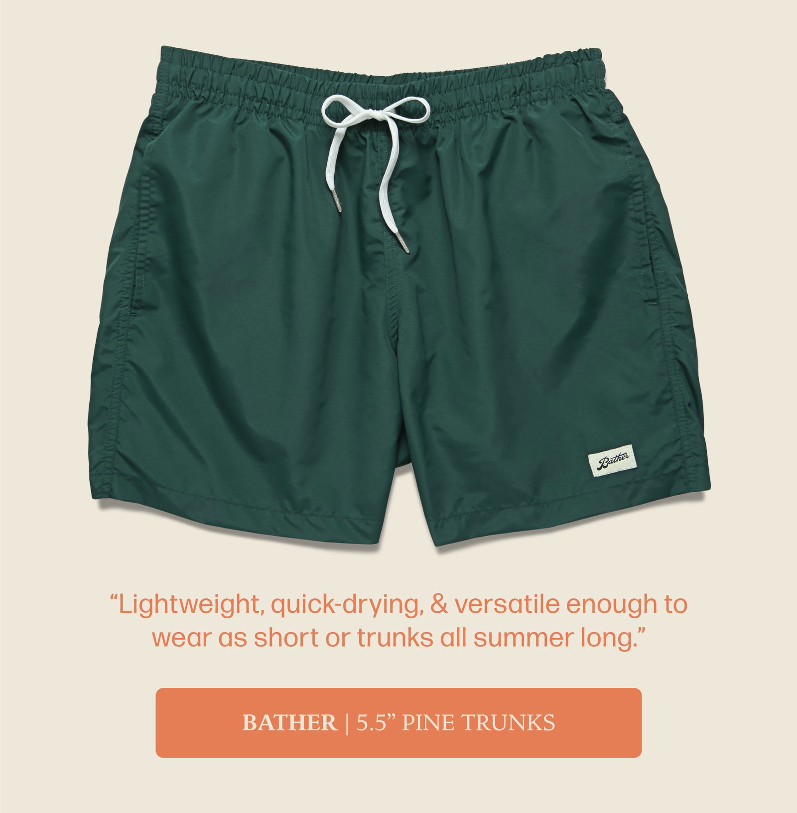 Bather Pine Trunks