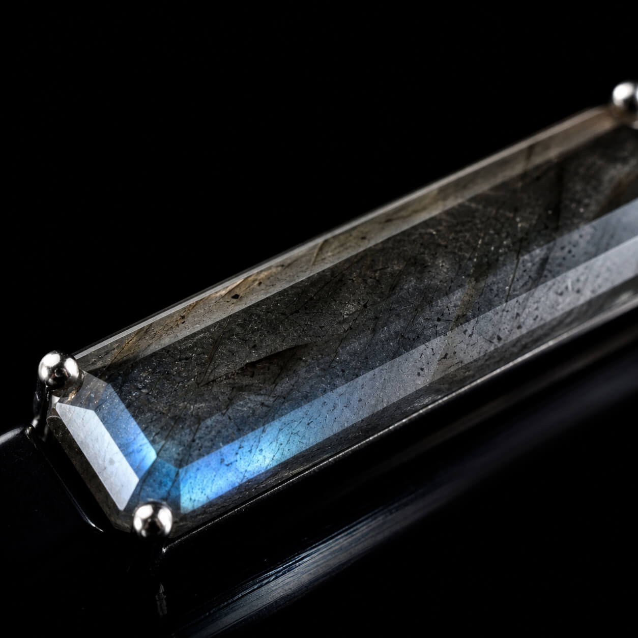 A close view of a mysterious natural stone