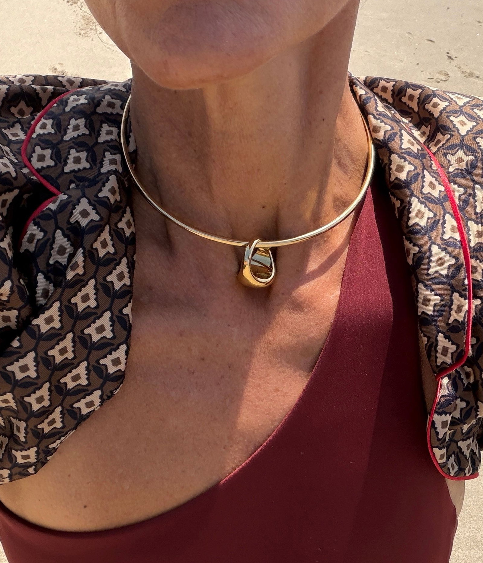 dane collar necklace gold