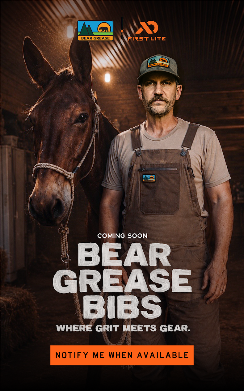 Coming Soon! Bear Grease Bibs
