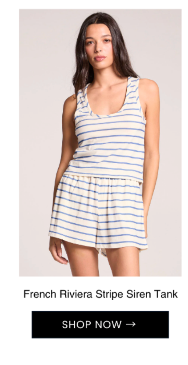 French Riviera Stripe Siren Tank