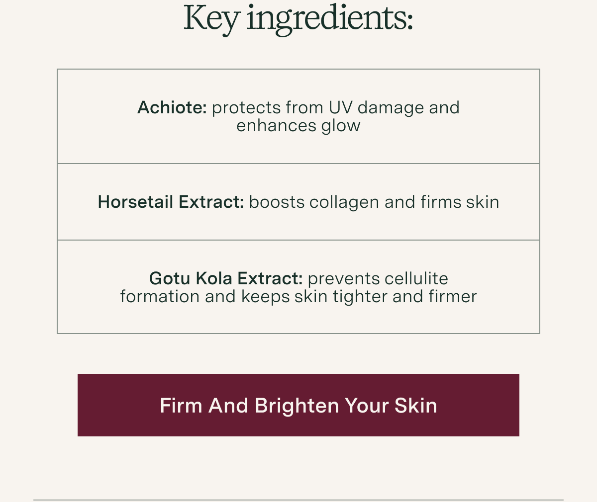 Firm and Brighten Your Skin