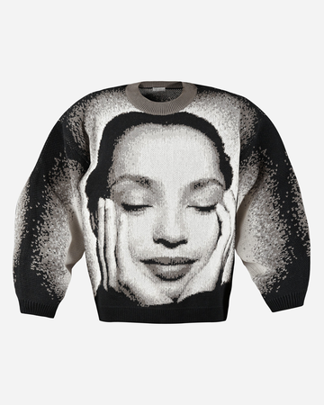 Ordinary Jacquard Knit Sweater Black