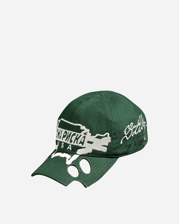 Danger Zone Embroidered Cap Green