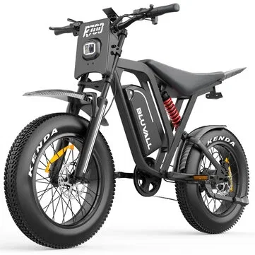 [EU DIRECT] Bluvall R700 Electric Bike 48V 25AH Battery 1000W Motor Peak Power 1500W Recommended Top Speed 25KM/H 20*4.0inch Tires 65KM Max Load 150KG Max Load Electric Bicycle