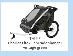 Thule Chariot Lite2 Fahrradanhänger vintage green