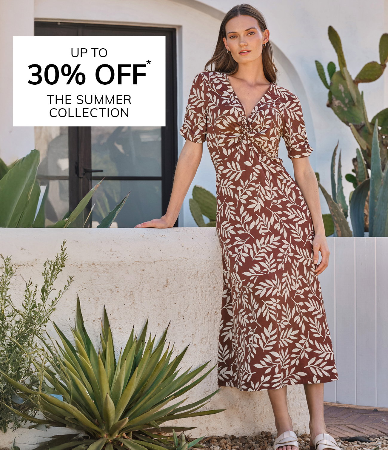 Up to 30% off Summer Edit. Offer applies to selected styles only.