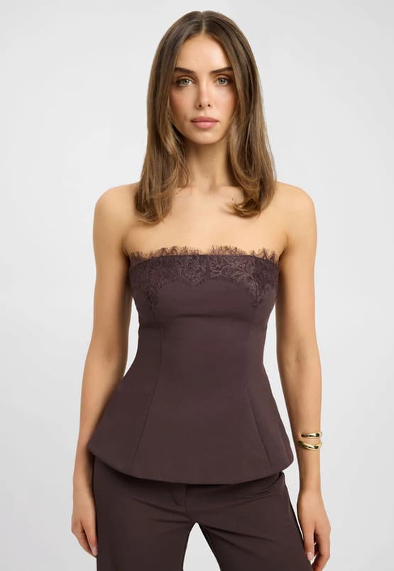 Ariel Strapless Lace Top