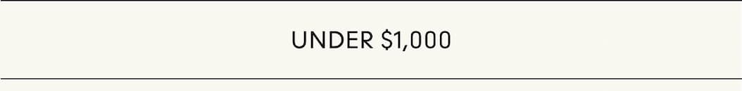 Under $1,000