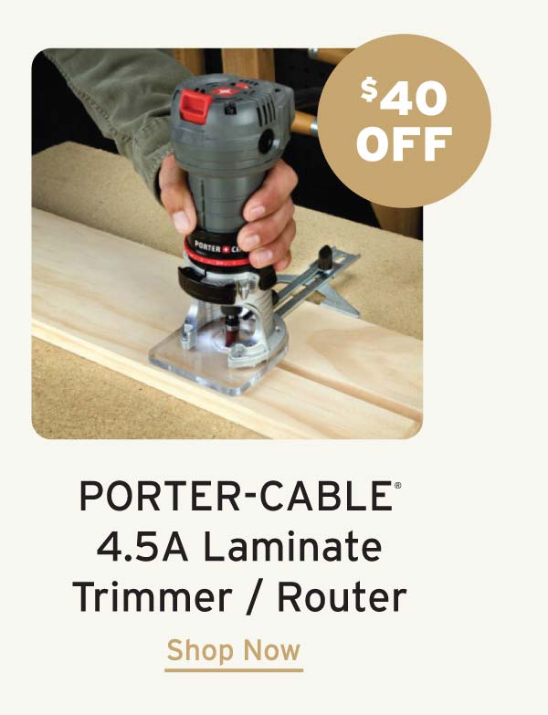 Porter Cable Laminate Trimmer / Router - 4.5A