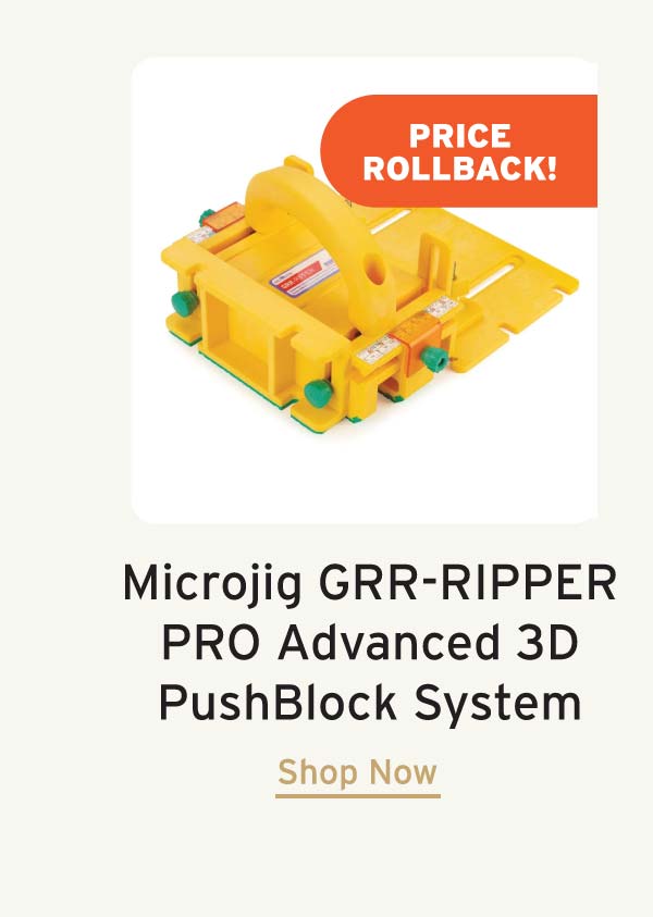Microjig GRR-RIPPER PRO Advanced 3D PushBlock System