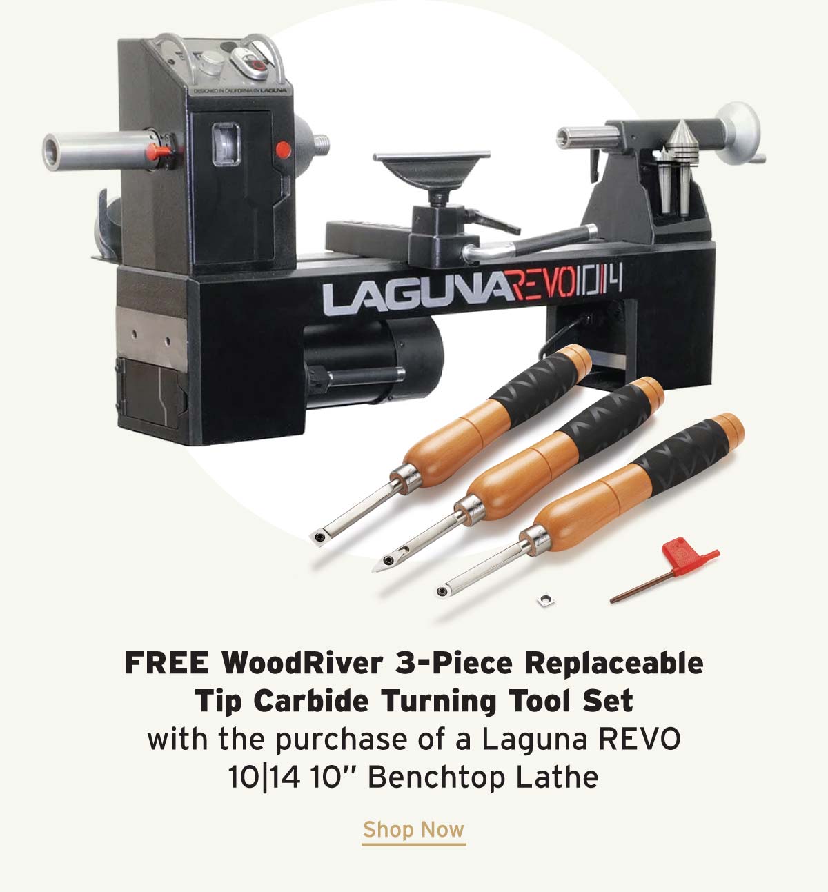 Laguna REVO 10|14 10" Benchtop Lathe