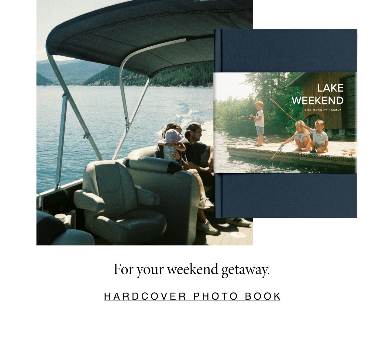 Hardcover photo book