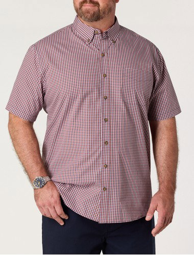 Easy-Care Medium Plaid Sport Shirt