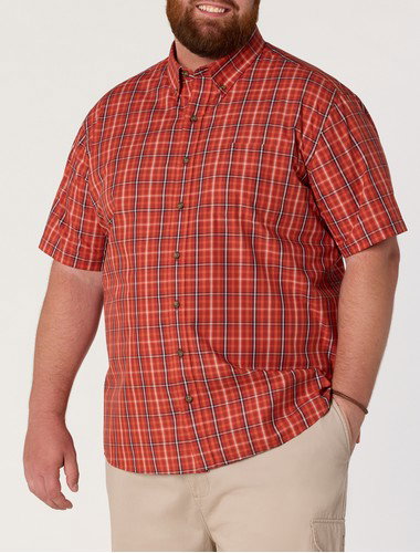 Easy-Care Large Plaid Sport Shirt