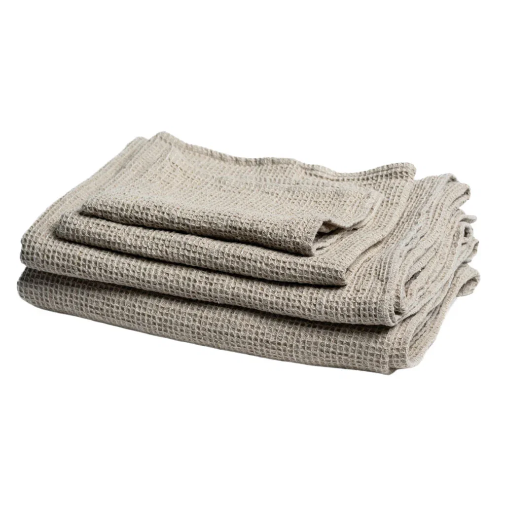 Image of Linen Travel Towel | Waffle