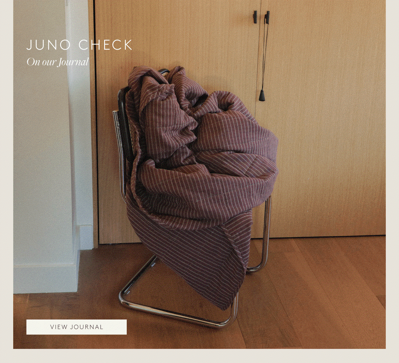 Collection of rotating images of maroon check bedding in bedroom settings