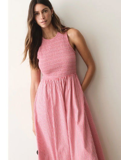 Darcy Seersucker Maxi Dress