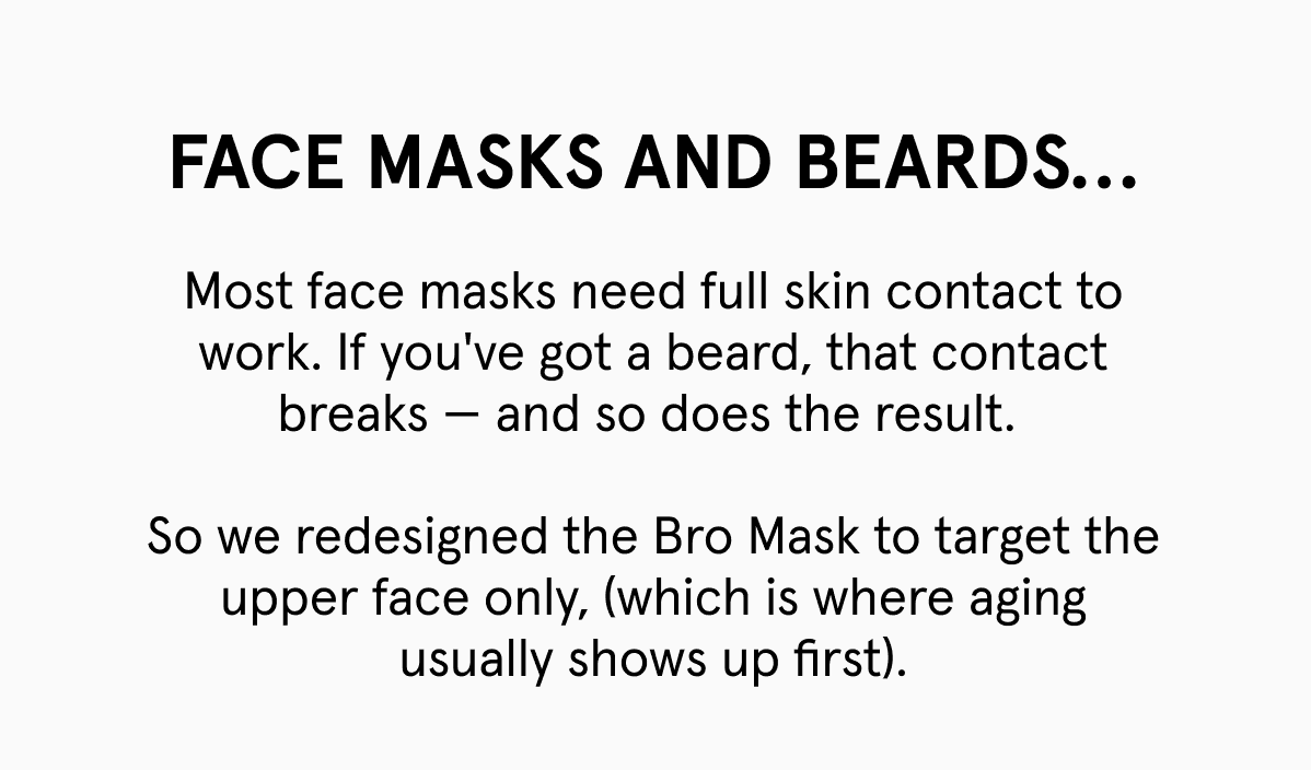Face Masks and Beards...