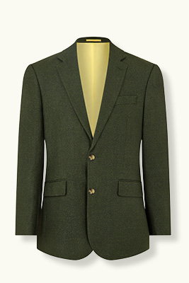 Green Lambswool and Cashmere Jacket