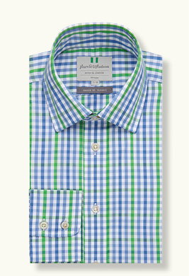 Green and Sky Check BC Classic Fit Shirt