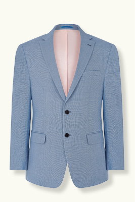 Blue Wool and Linen Jacket