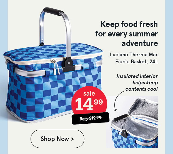 Luciano Therma Max 'Checkered' Picnic Basket
