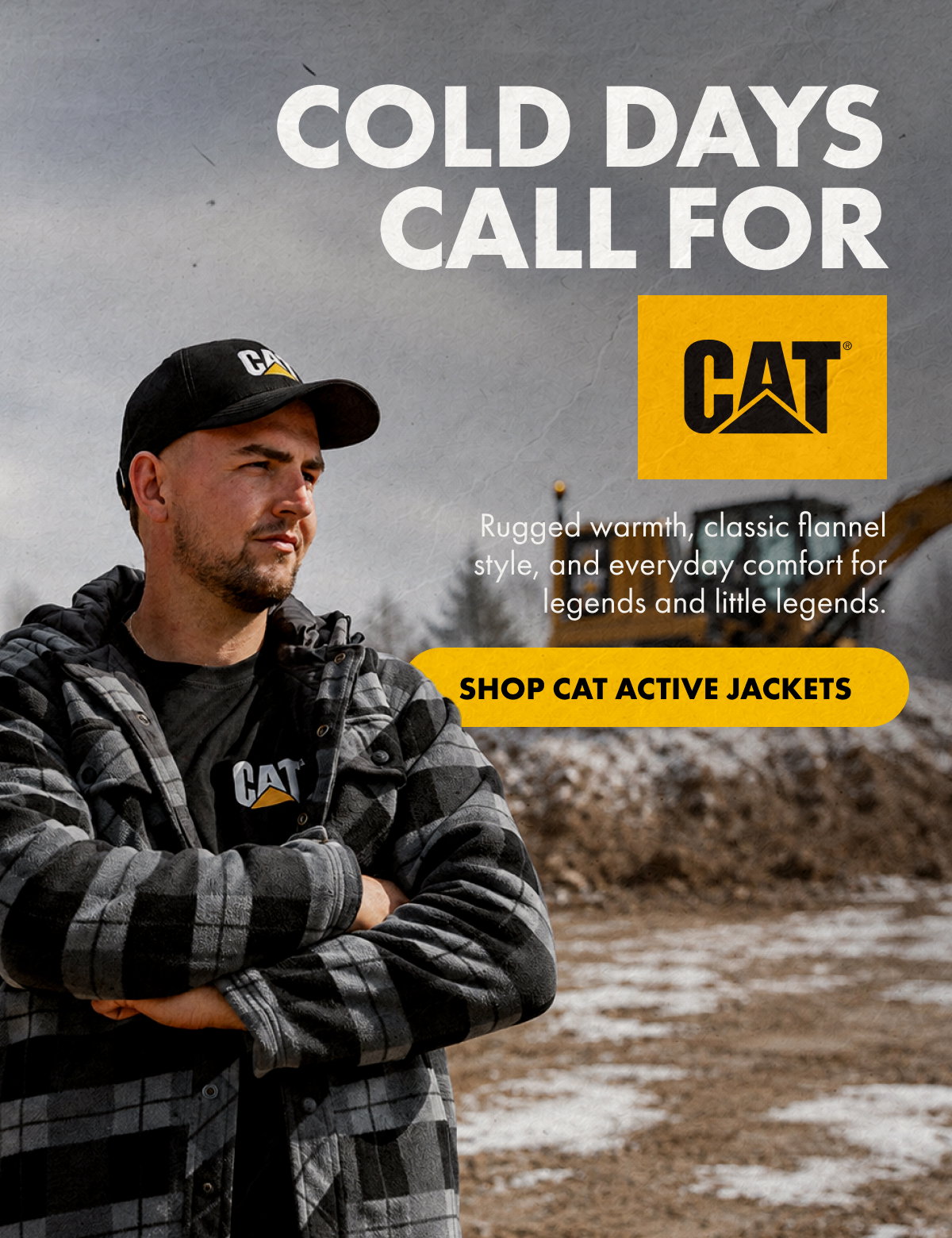 COLD DAYS CAL FOR CAT | SHOP CAT ACTIVE JACKETS
