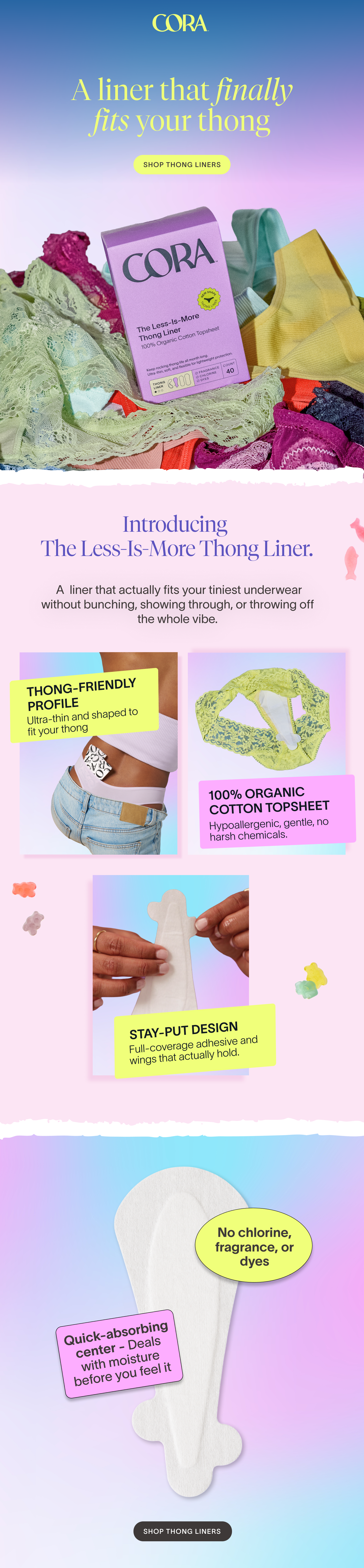 A liner that finally fits your thong