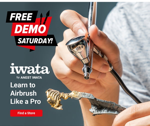 Free Demo Saturday! Learn to Airbrush like a pro with Iwata