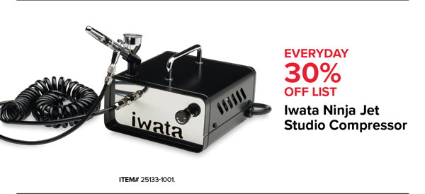 30% off Iwata Ninja Jet Studio Compressor