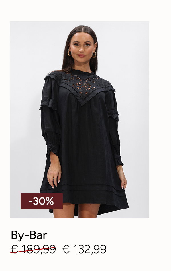 schwarze by-bar minikleid 