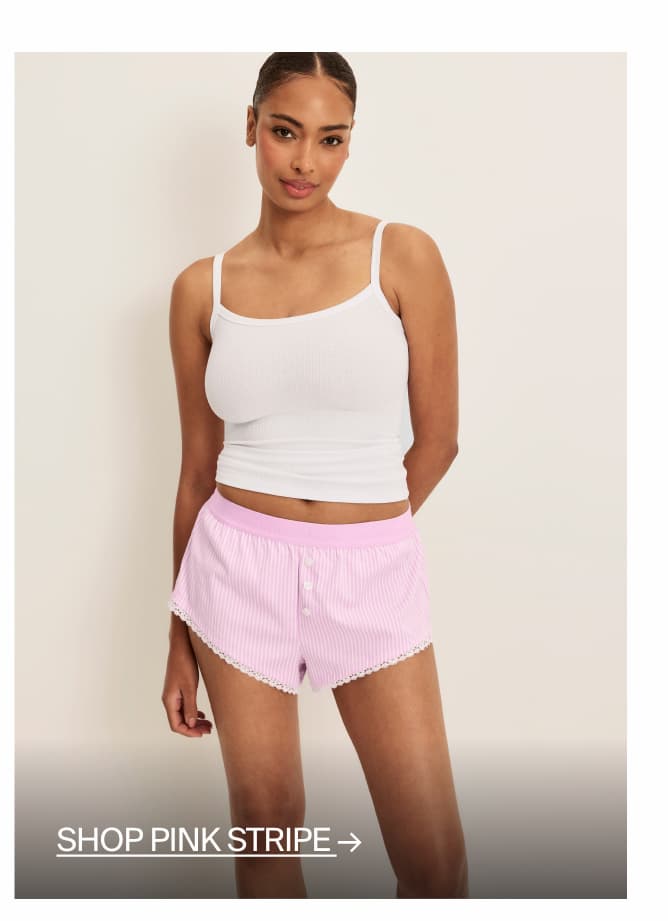Shop Pink Stripe Mini Boxer
