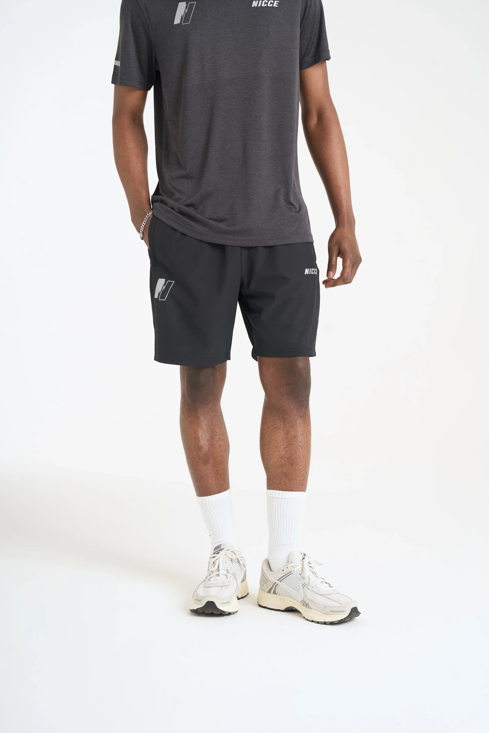 Image of NICCE Mens Petelo Running Shorts | Black
