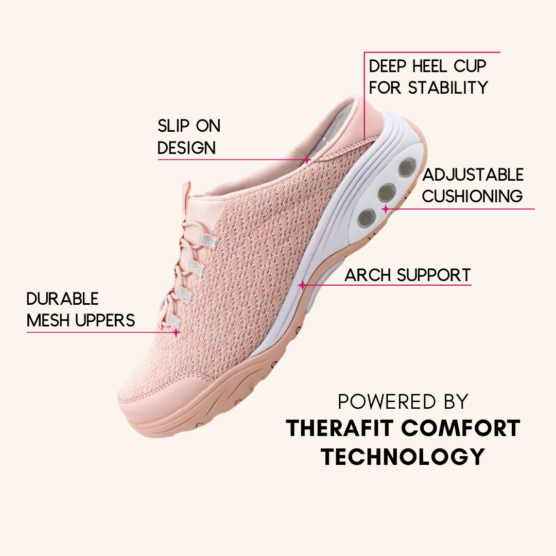 Austin Lite Women's Slip On Clog in pink with comfort technology callouts