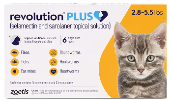 Revolution Plus (selamectin + sarolaner) Topical Solution for Cats