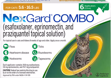 NexGard COMBO Topical Flea & Tick Protection plus Heartworm Disease Preventive